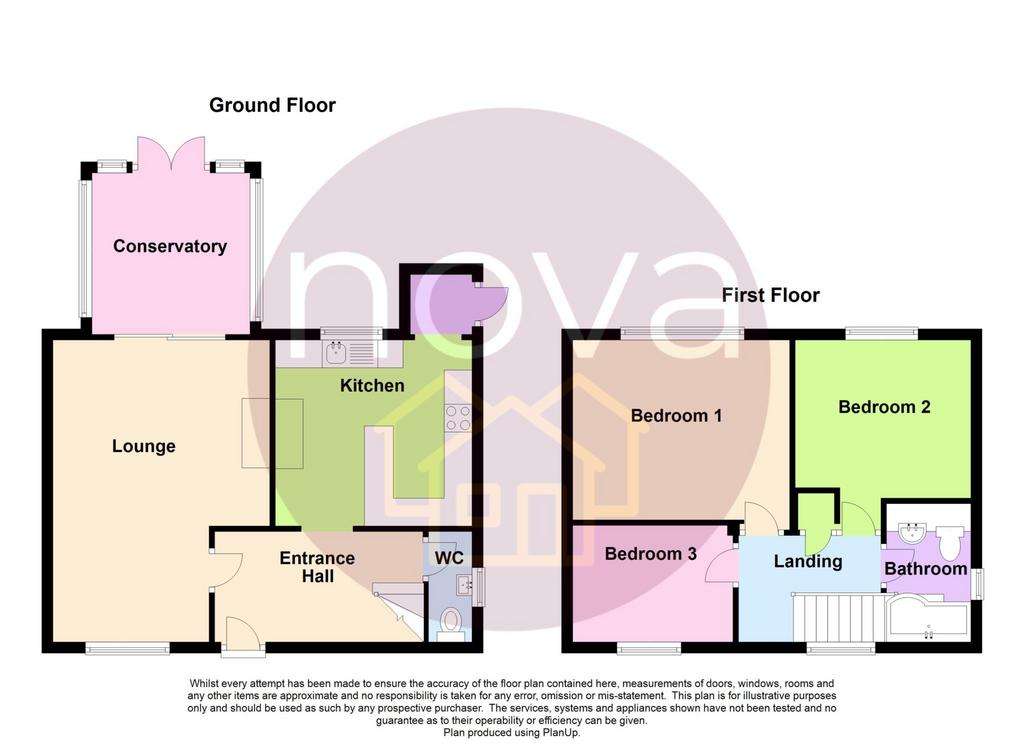 3 bedroom semi-detached house for sale - floorplan