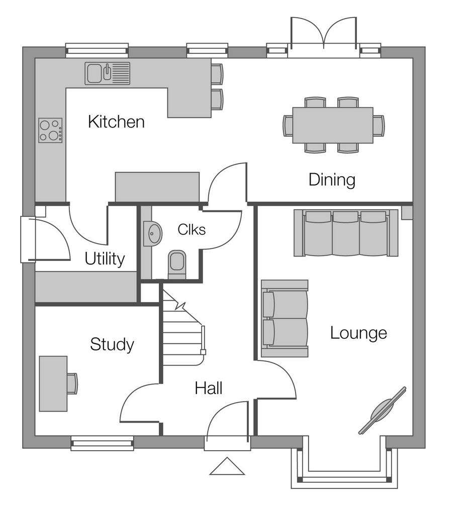 4 bedroom detached house for sale - floorplan