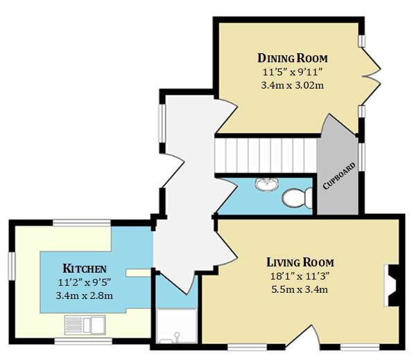 3 bedroom detached house for sale - floorplan