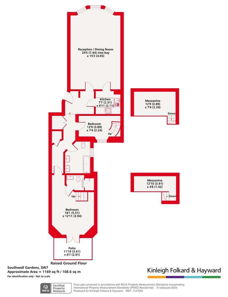 2 bedroom flat for sale - floorplan