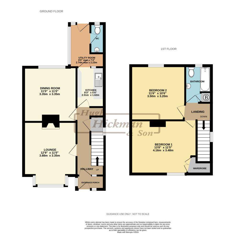 2 bedroom detached house for sale - floorplan