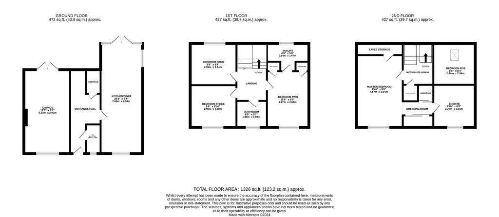 5 bedroom detached house for sale - floorplan