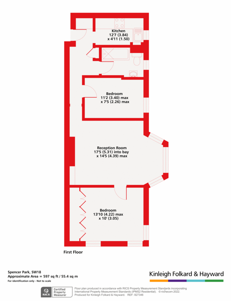 2 bedroom flat for sale - floorplan