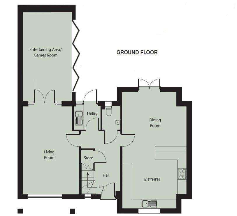 4 bedroom detached house for sale - floorplan