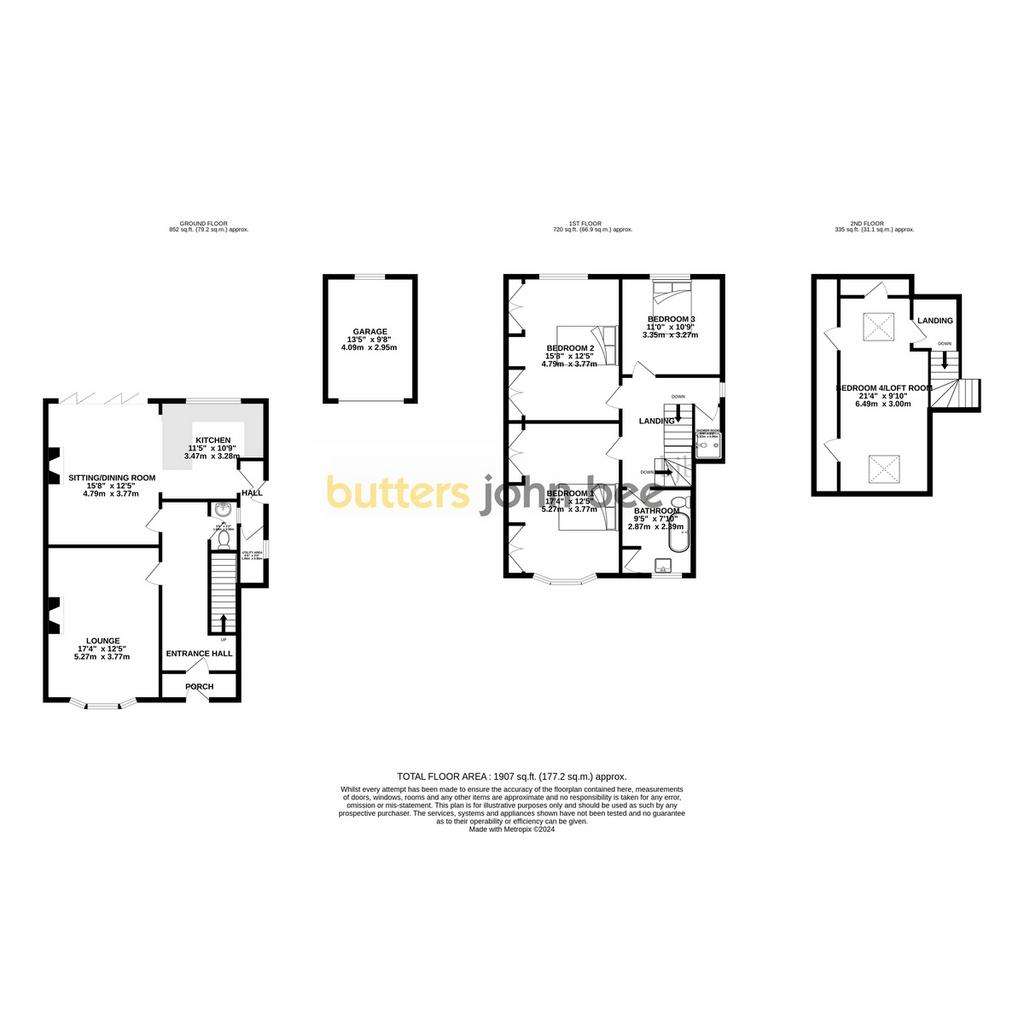 4 bedroom detached house for sale - floorplan