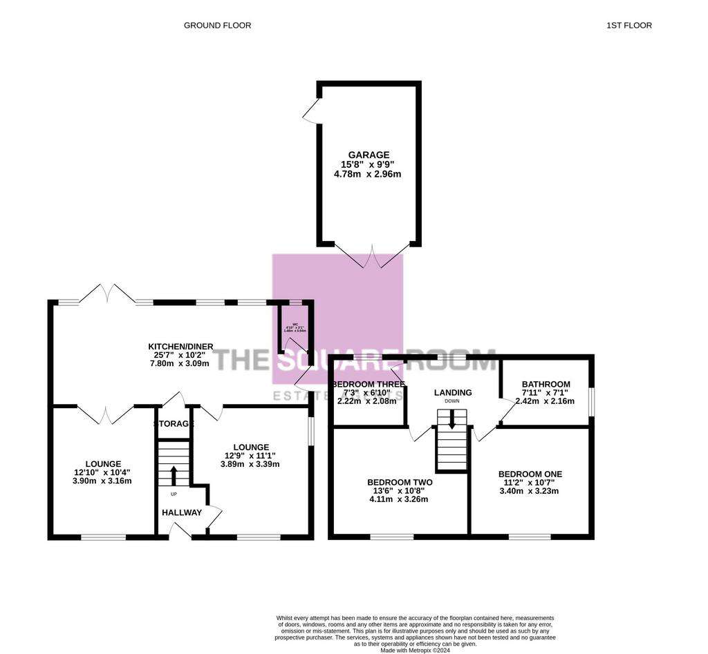 3 bedroom semi-detached house for sale - floorplan