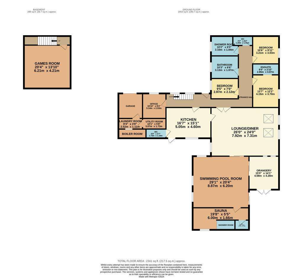 3 bedroom bungalow for sale - floorplan