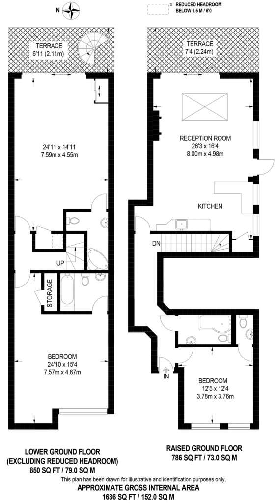 3 bedroom flat to rent - floorplan