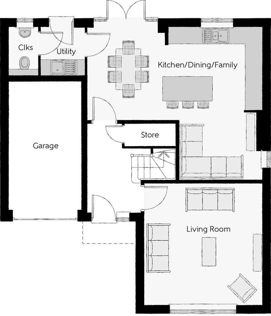 4 bedroom detached house for sale - floorplan