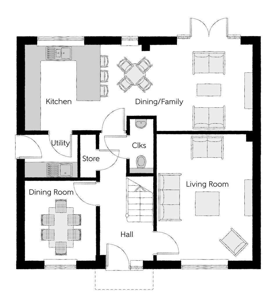 4 bedroom detached house for sale - floorplan