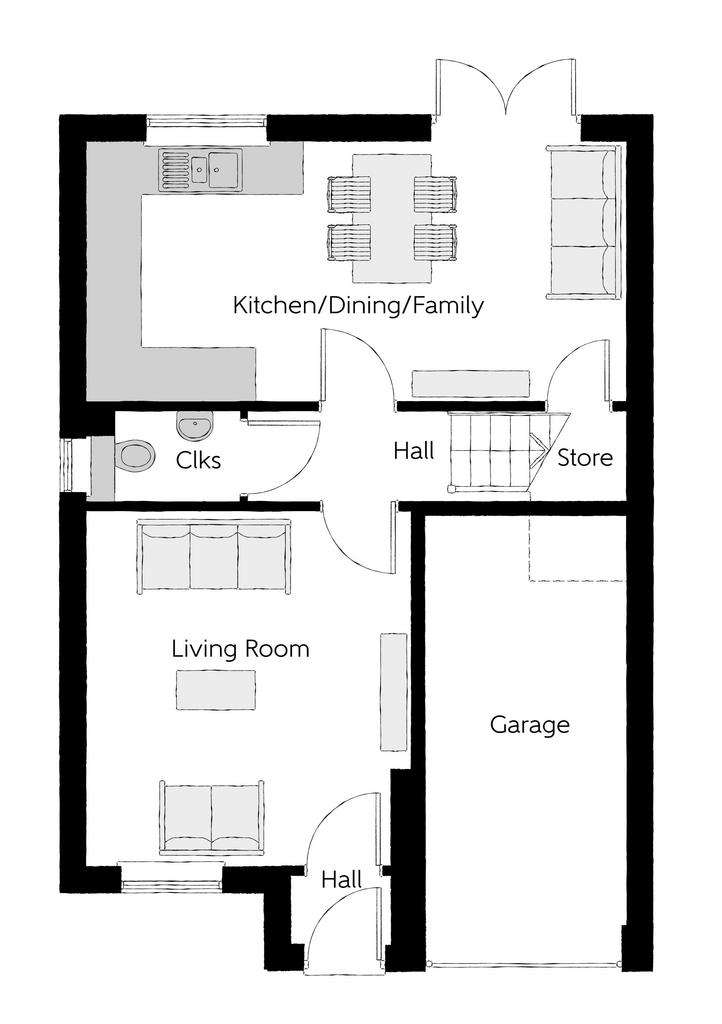 3 bedroom detached house for sale - floorplan