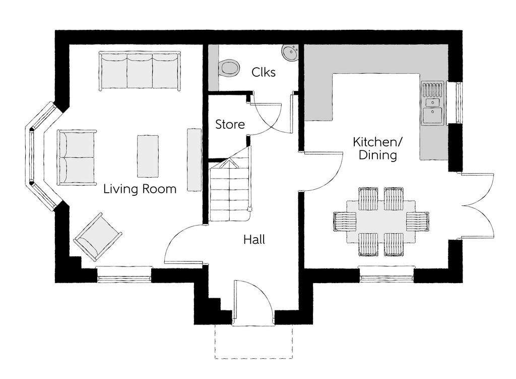 3 bedroom detached house for sale - floorplan