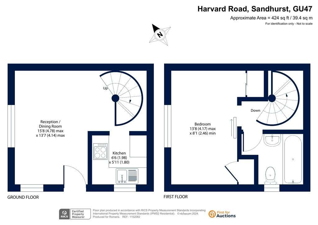 1 bedroom terraced house for sale - floorplan