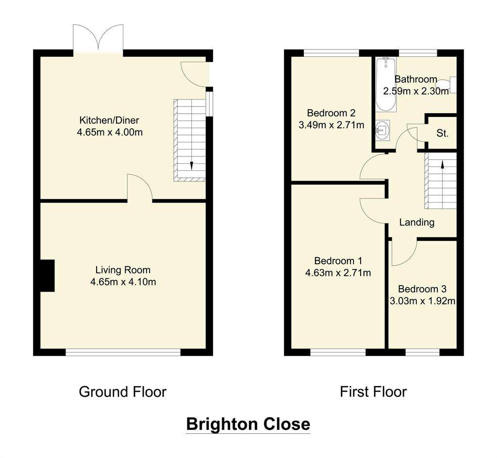 3 bedroom detached house for sale - floorplan