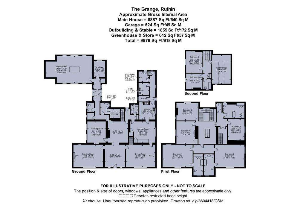 7 bedroom equestrian facility for sale - floorplan