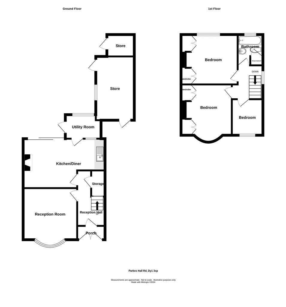 3 bedroom semi-detached house for sale - floorplan