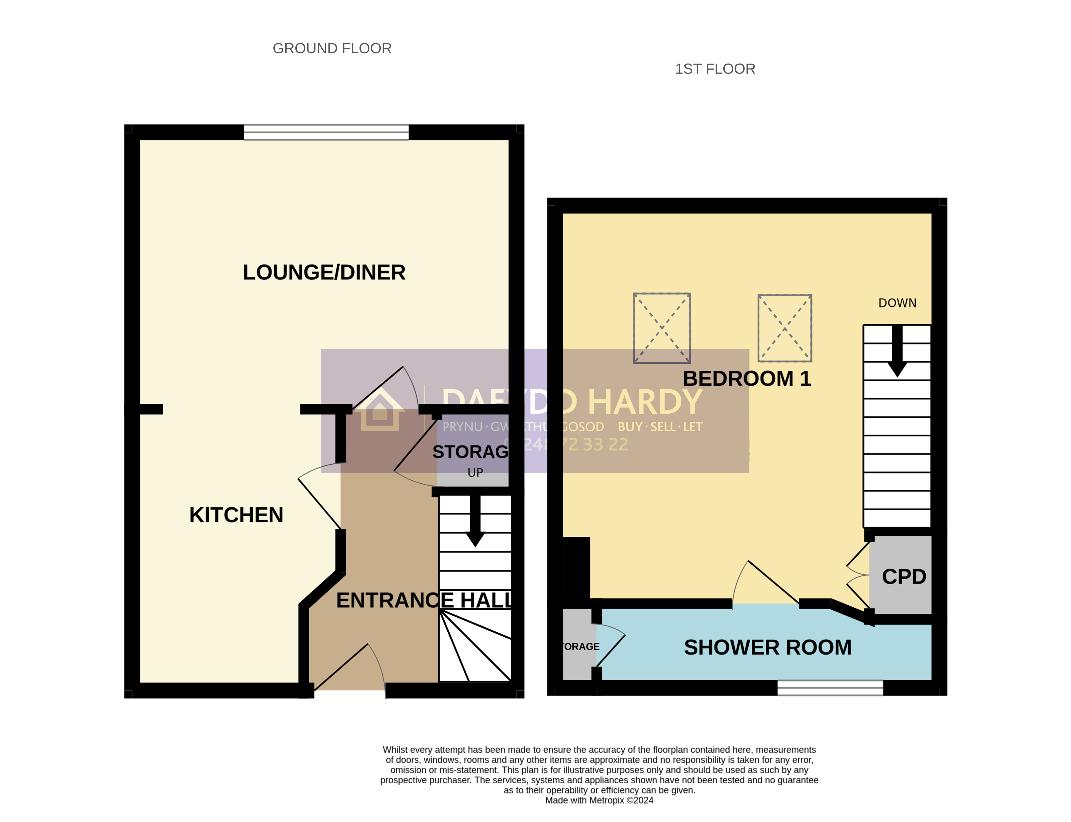 1 bedroom flat for sale - floorplan