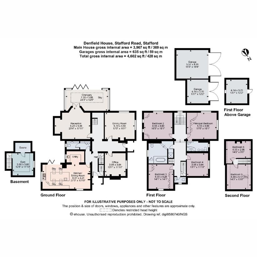 6 bedroom detached house for sale - floorplan