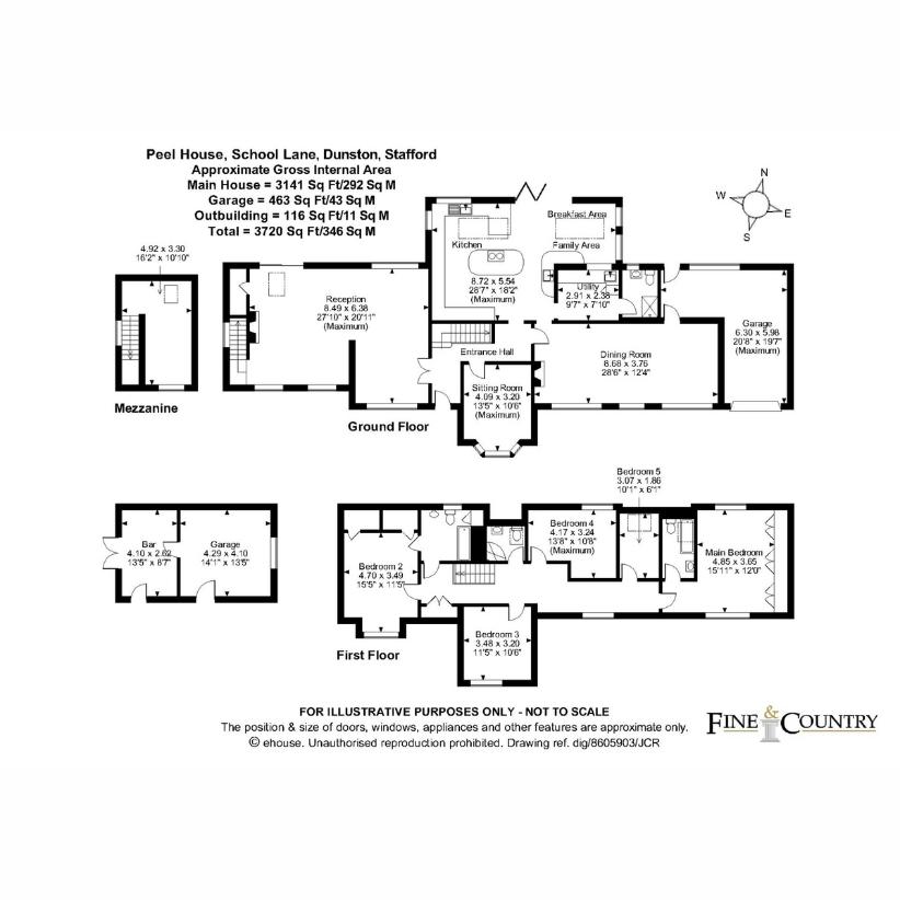 5 bedroom detached house for sale - floorplan