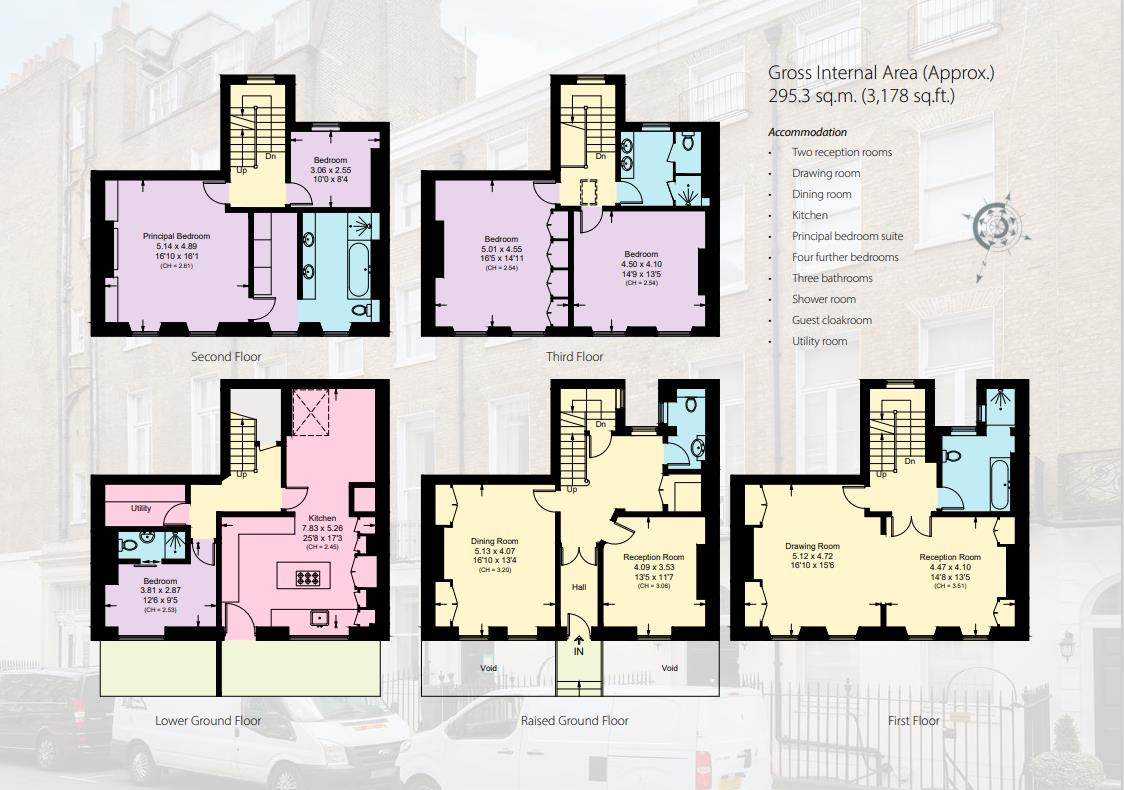 5 bedroom flat for sale - floorplan