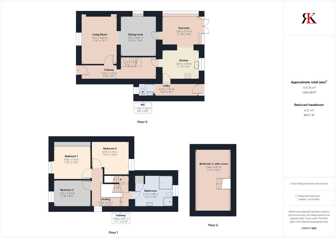 4 bedroom detached house for sale - floorplan