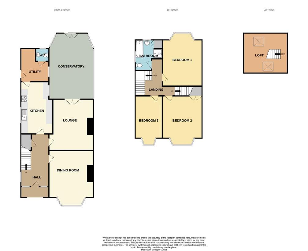 3 bedroom semi-detached house for sale - floorplan