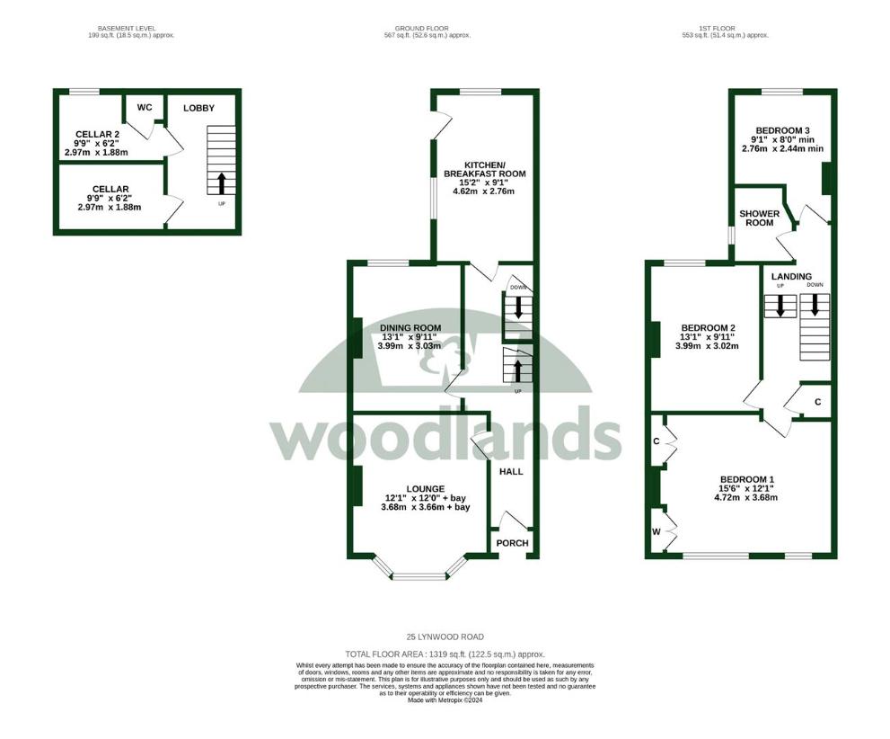 3 bedroom semi-detached house for sale - floorplan