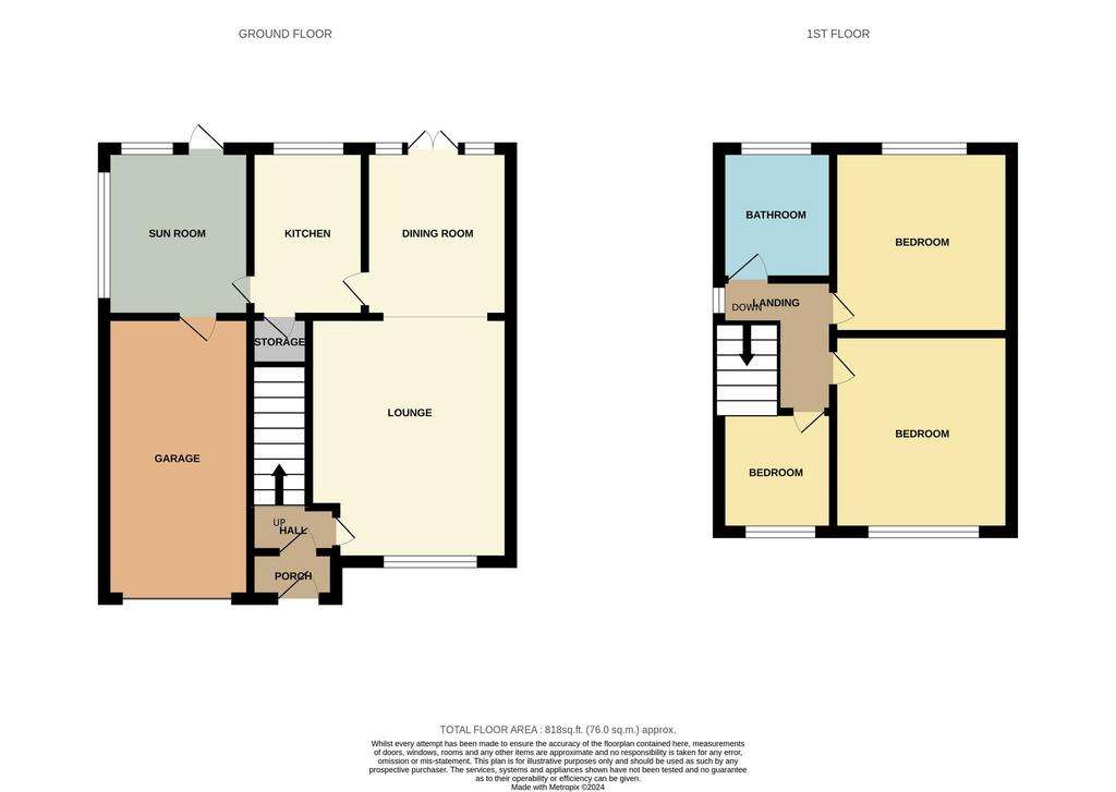 3 bedroom detached house for sale - floorplan