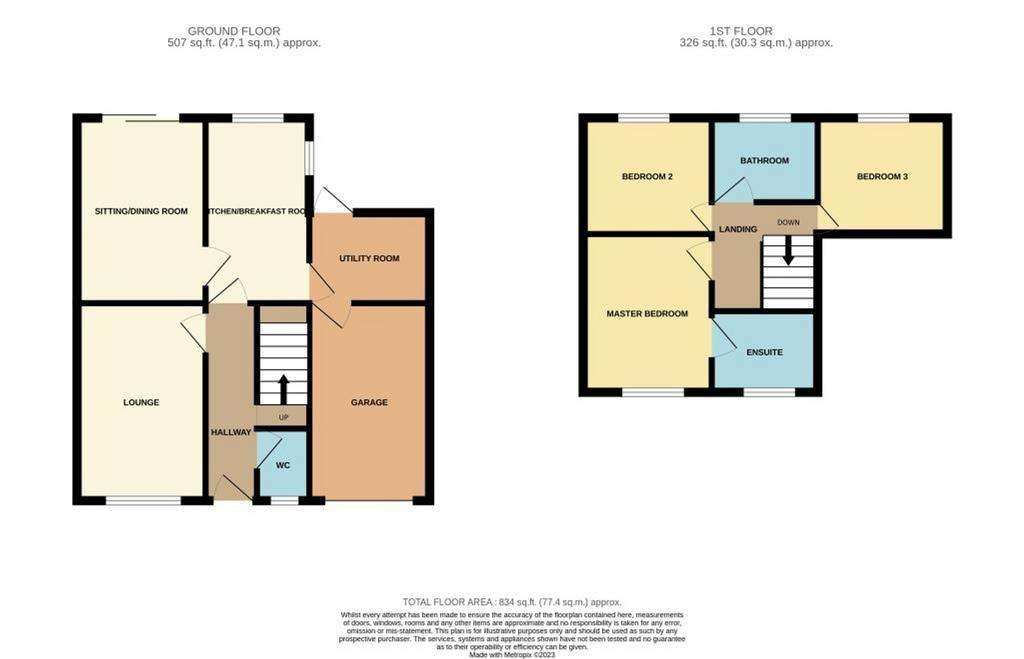 3 bedroom detached house for sale - floorplan