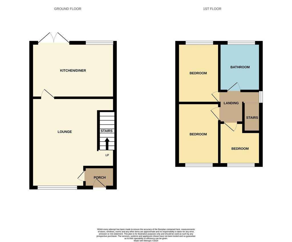 3 bedroom semi-detached house for sale - floorplan