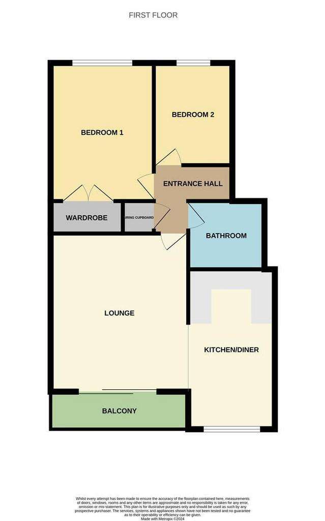 2 bedroom flat for sale - floorplan