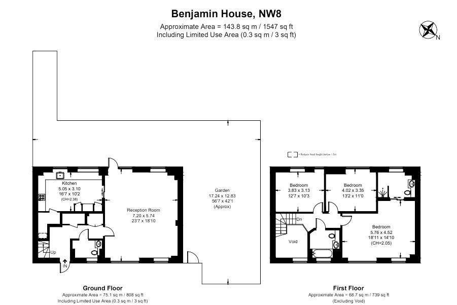 3 bedroom house for sale - floorplan