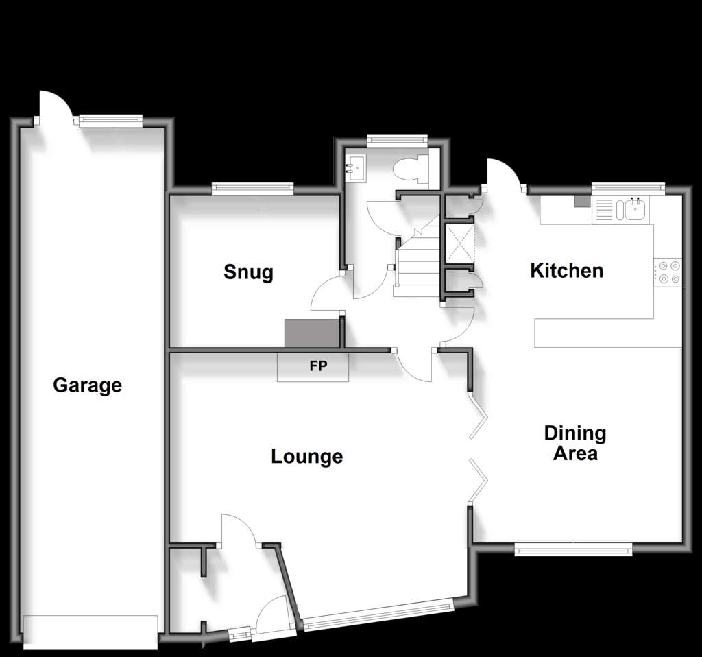 4 bedroom link-detached house for sale - floorplan