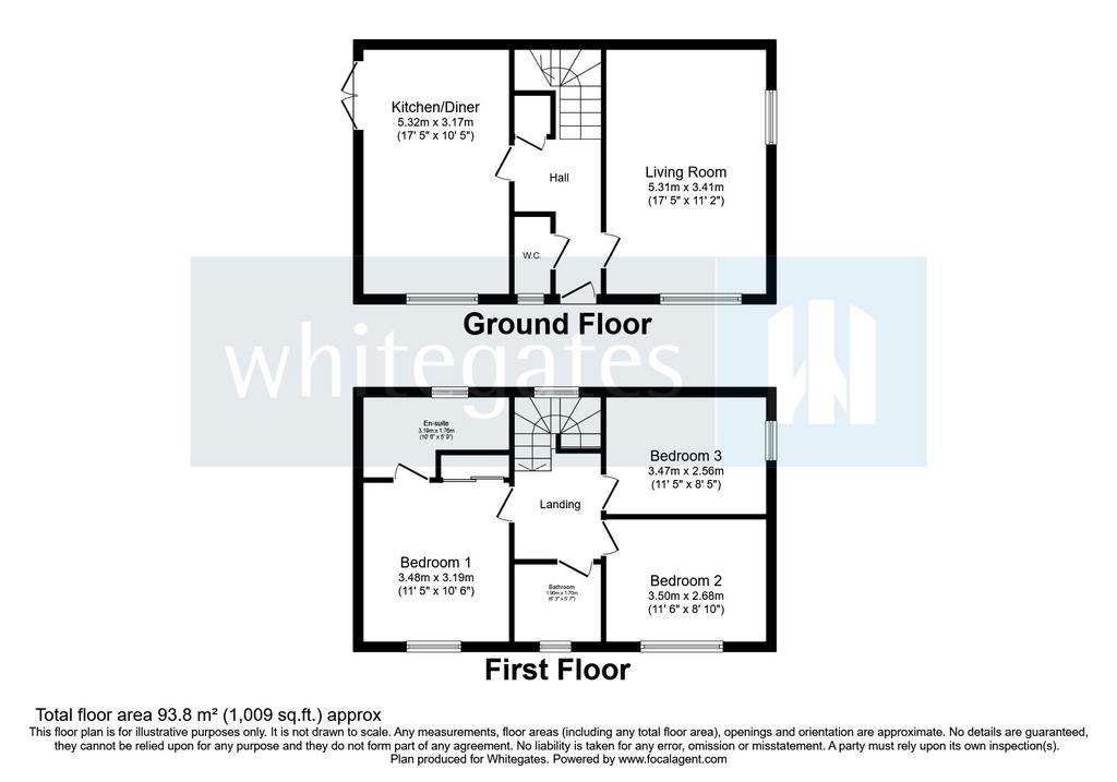 3 bedroom detached house for sale - floorplan