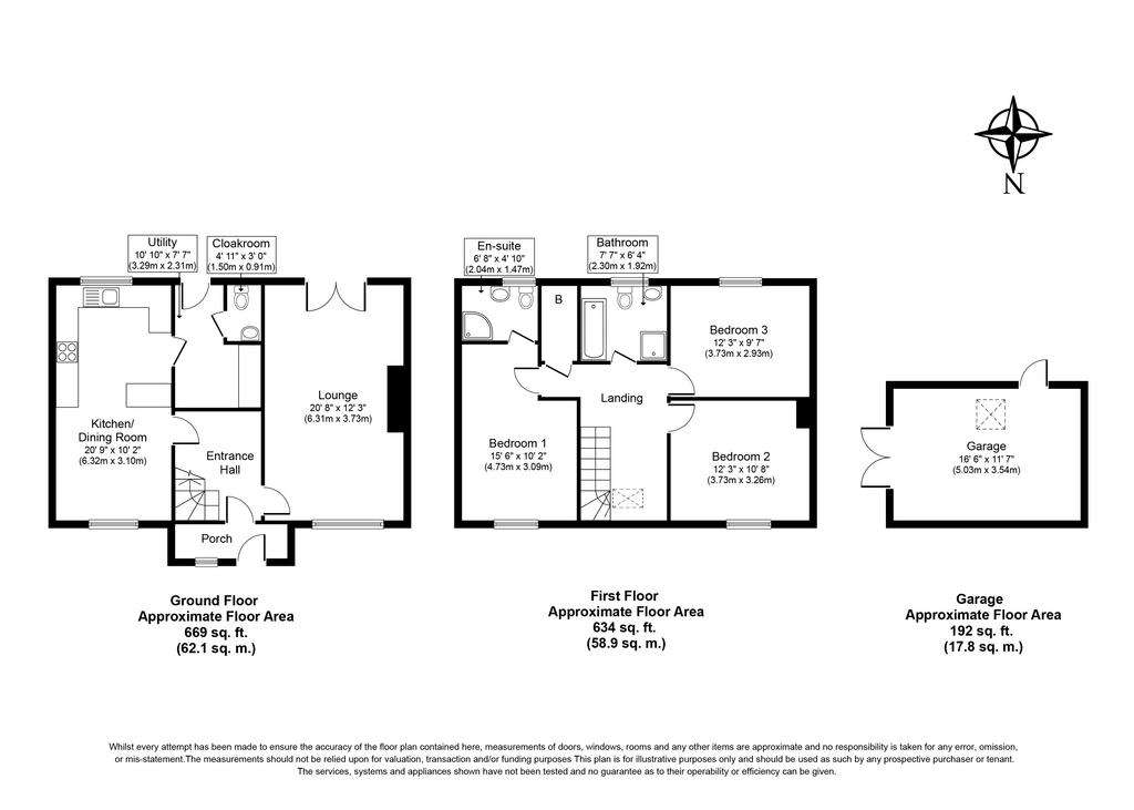 3 bedroom detached house for sale - floorplan