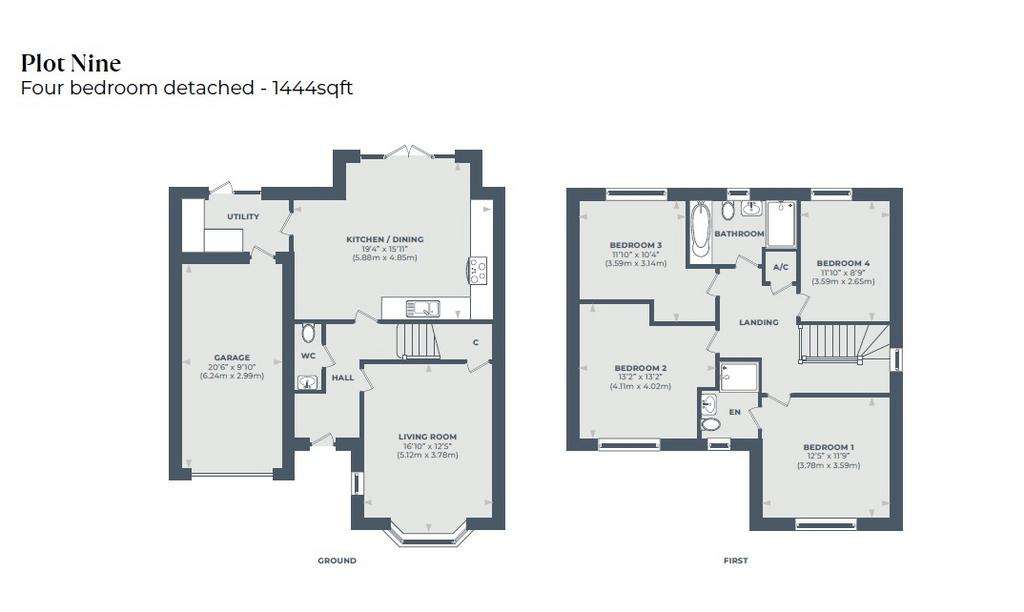 4 bedroom detached house for sale - floorplan