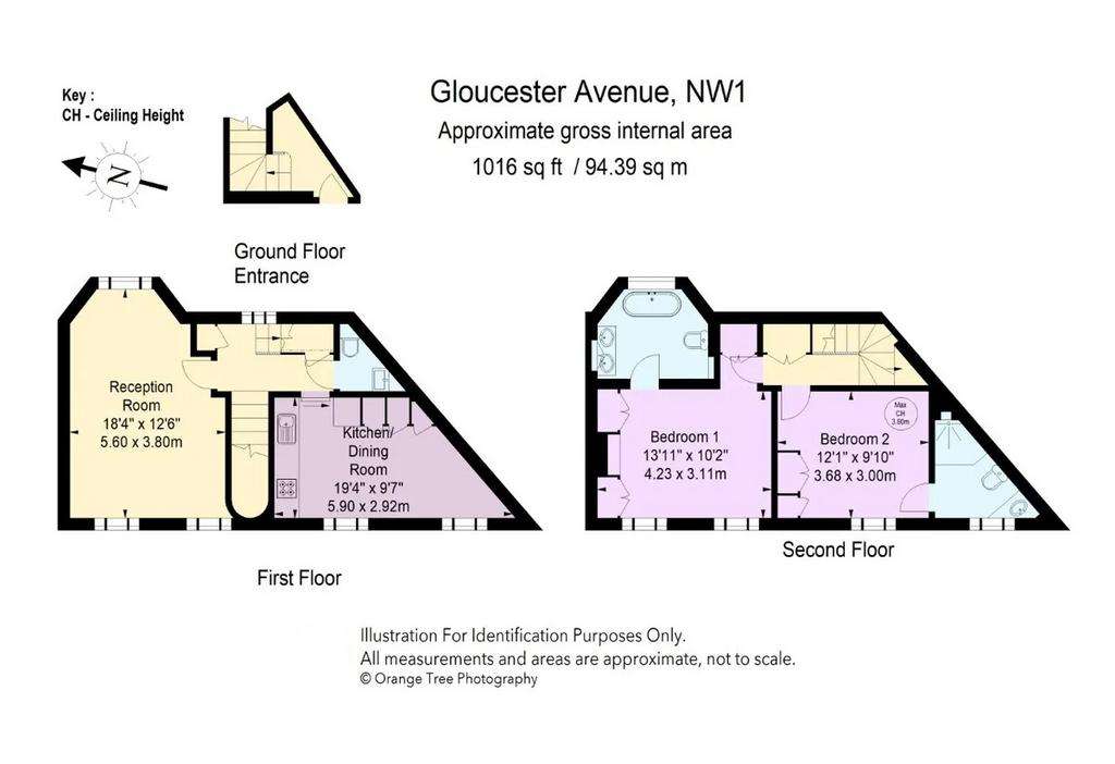 2 bedroom maisonette to rent - floorplan