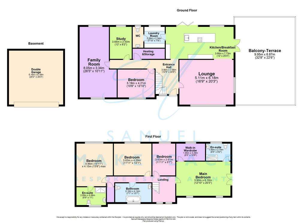 5 bedroom detached house for sale - floorplan