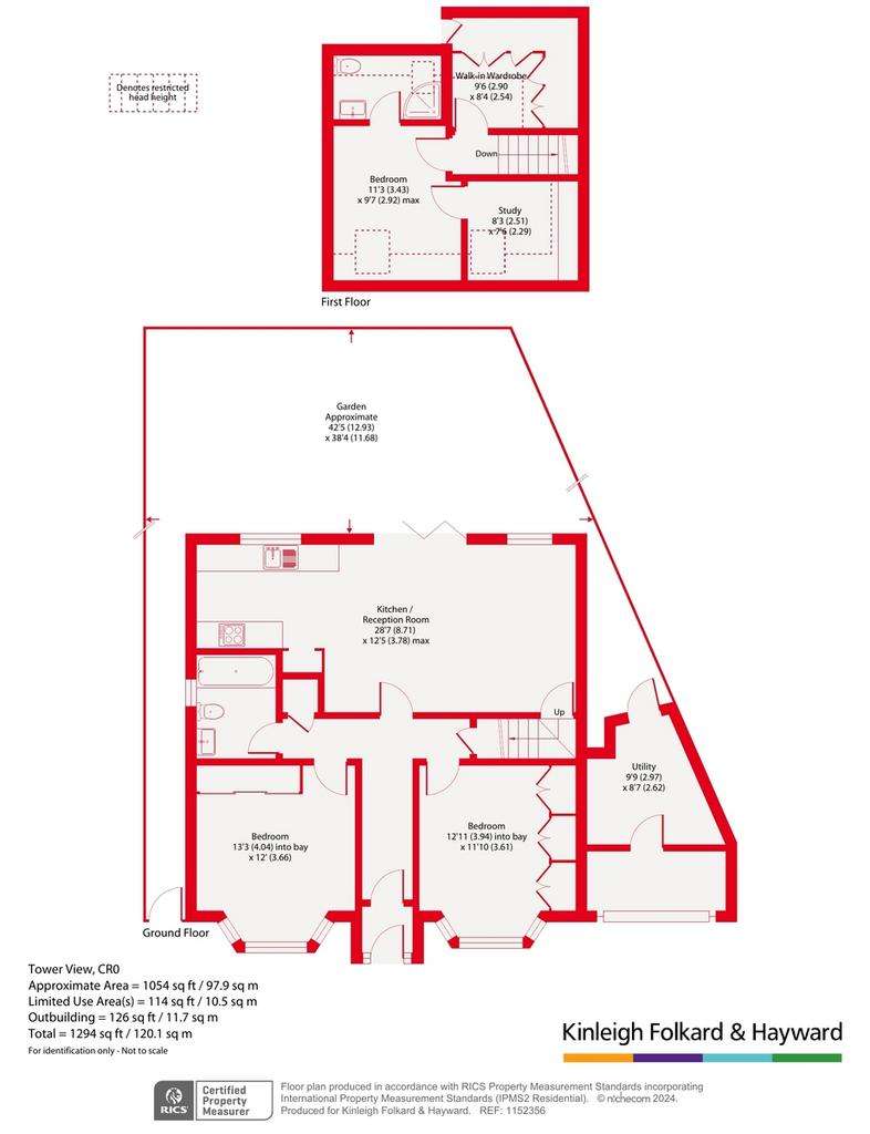 3 bedroom bungalow for sale - floorplan