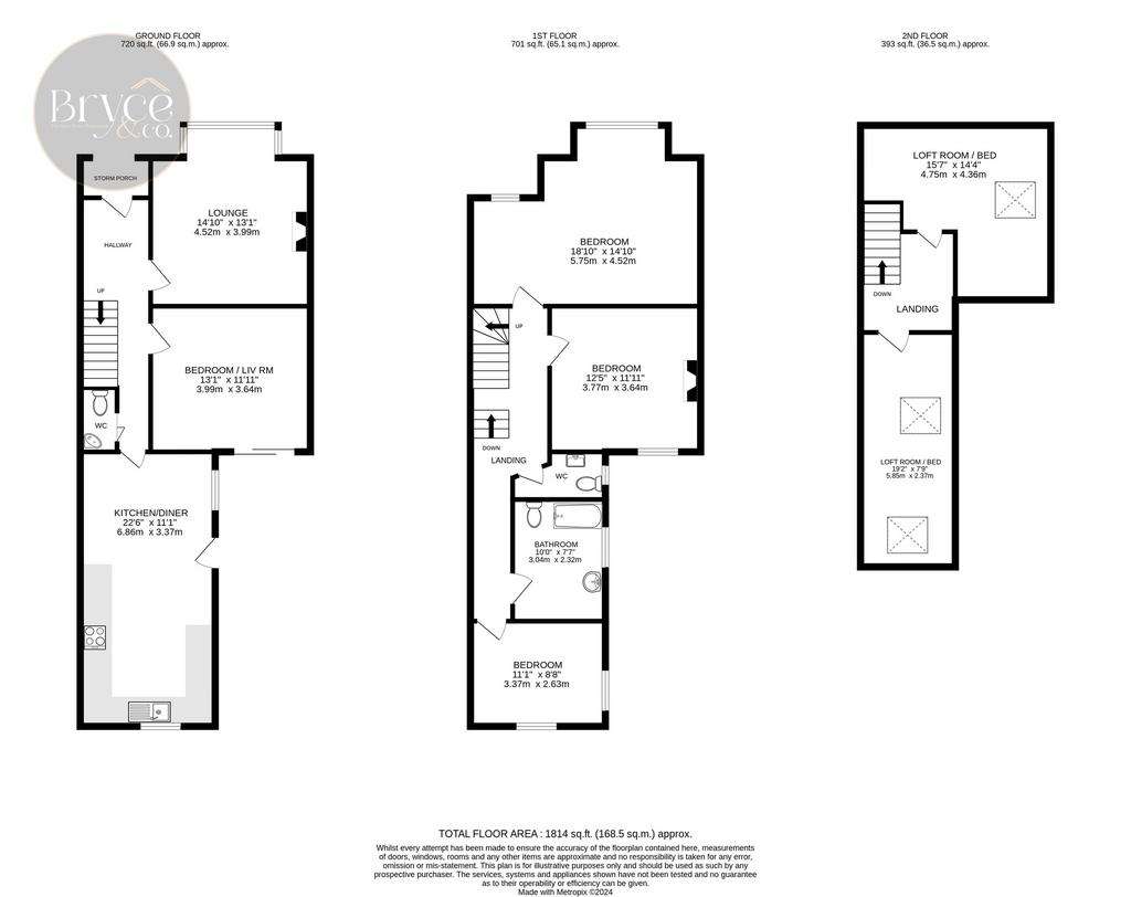 5 bedroom semi-detached house for sale - floorplan