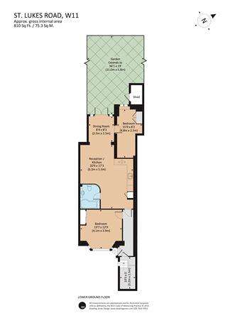 2 bedroom terraced house to rent - floorplan