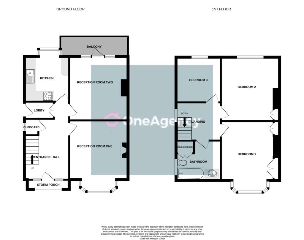 3 bedroom semi-detached house for sale - floorplan