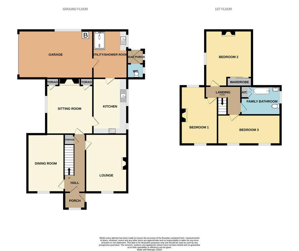 3 bedroom detached house for sale - floorplan