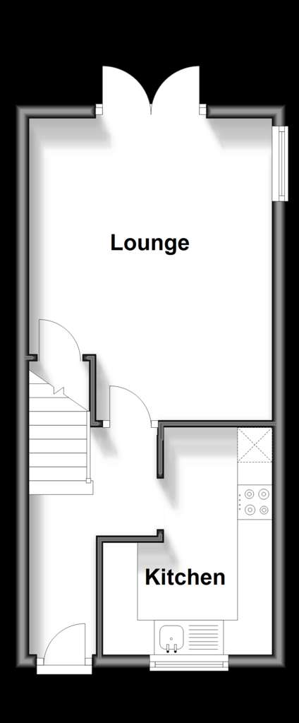 2 bedroom semi-detached house for sale - floorplan