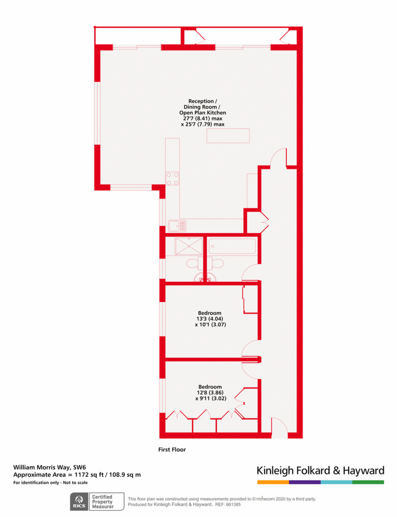 2 bedroom flat for sale - floorplan