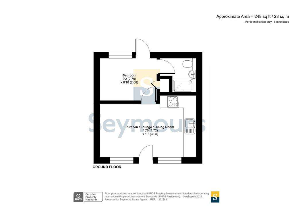 1 bedroom flat for sale - floorplan