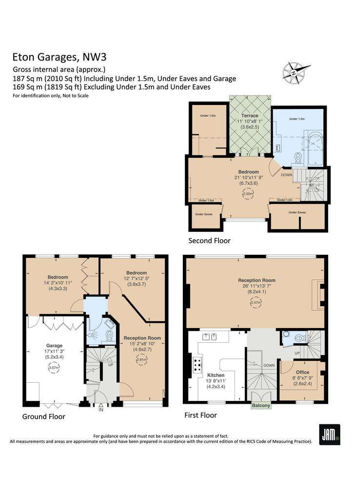 3 bedroom terraced house for sale - floorplan