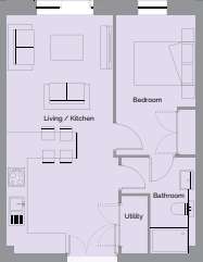 1 bedroom flat for sale - floorplan