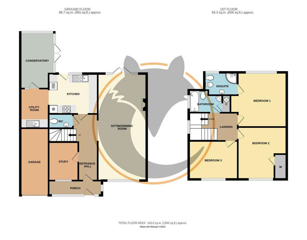 3 bedroom detached house for sale - floorplan