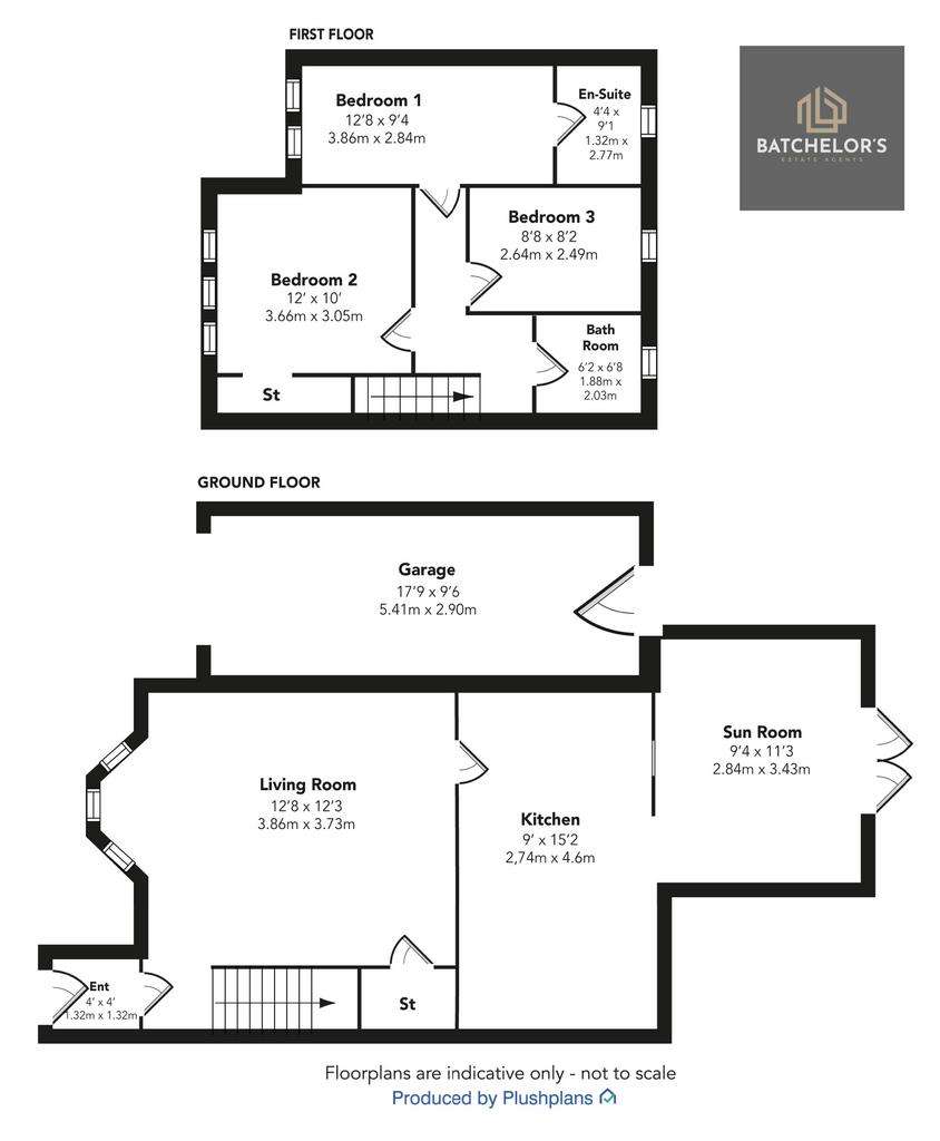 3 bedroom semi-detached house for sale - floorplan